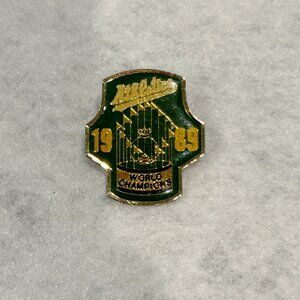 Oakland A's 1989 World Champion Collectible Lapel Pin MLB Sports Memorabilia